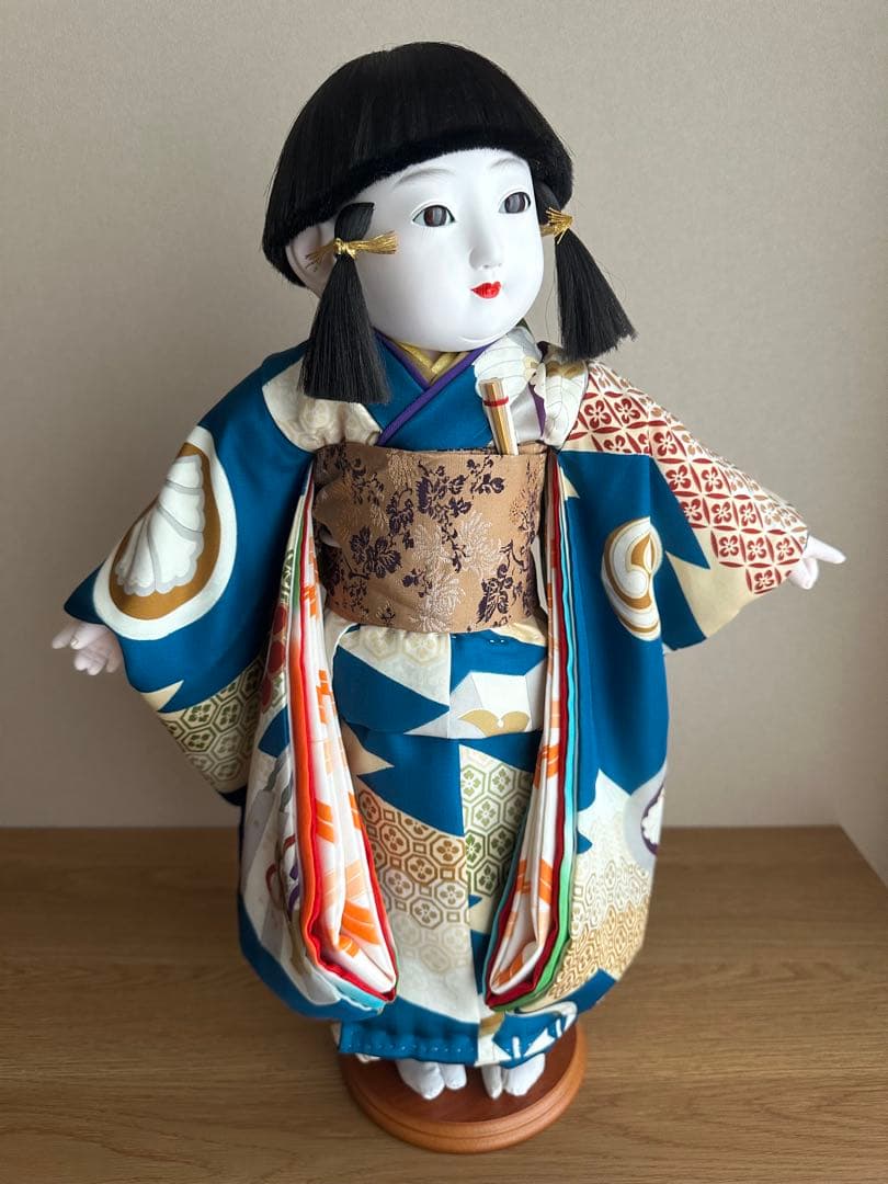 市松人形☆京人形細工司 伊東久重☆可愛い前掛け