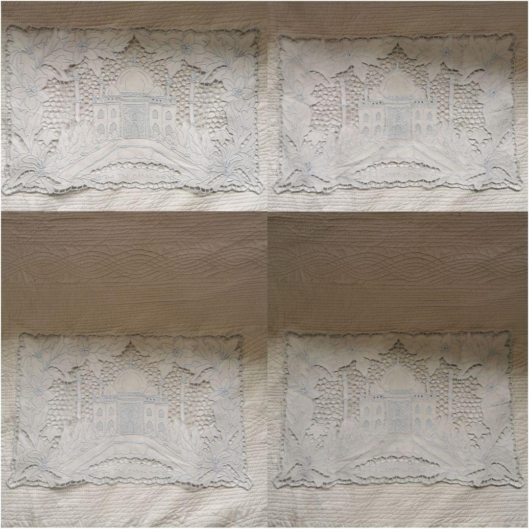 アンティークレース刺繍ランナー タージ・マハル ミュージアムピース