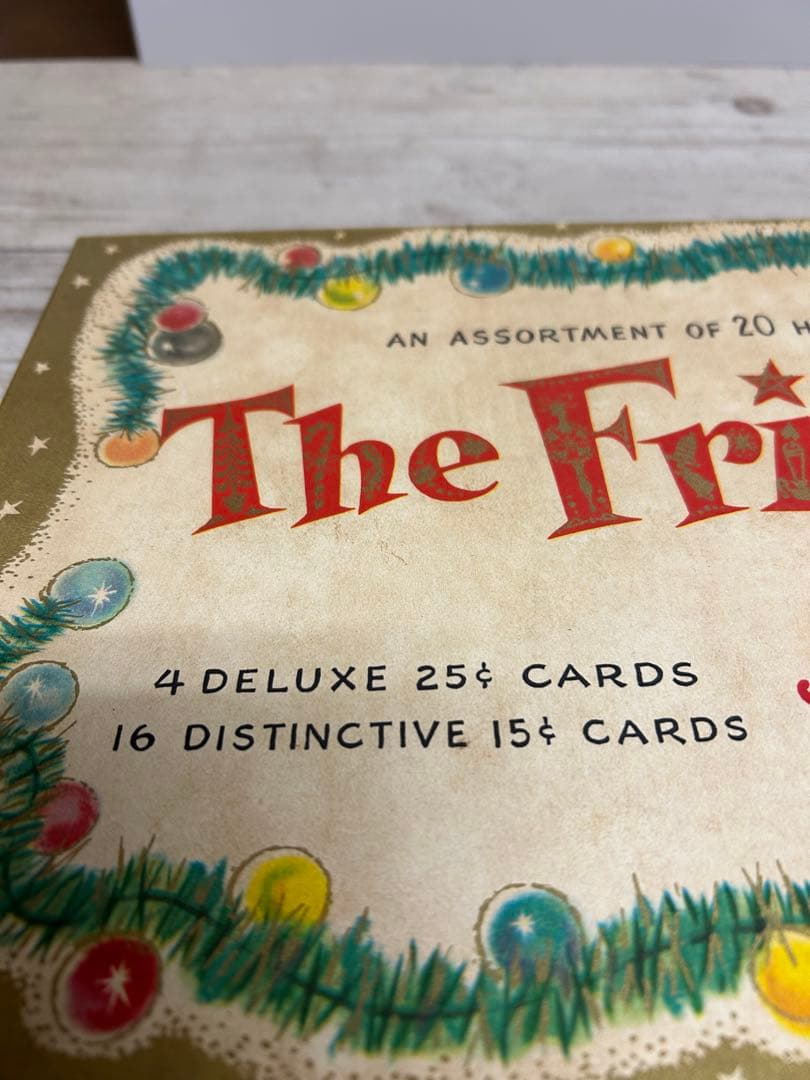 ✴︎希少 50s USA 未使用品 クリスマスカードセット ヴィンテージ
