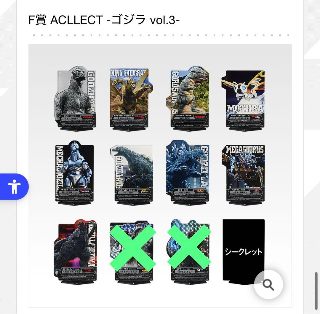 ゴジラ　一番くじ