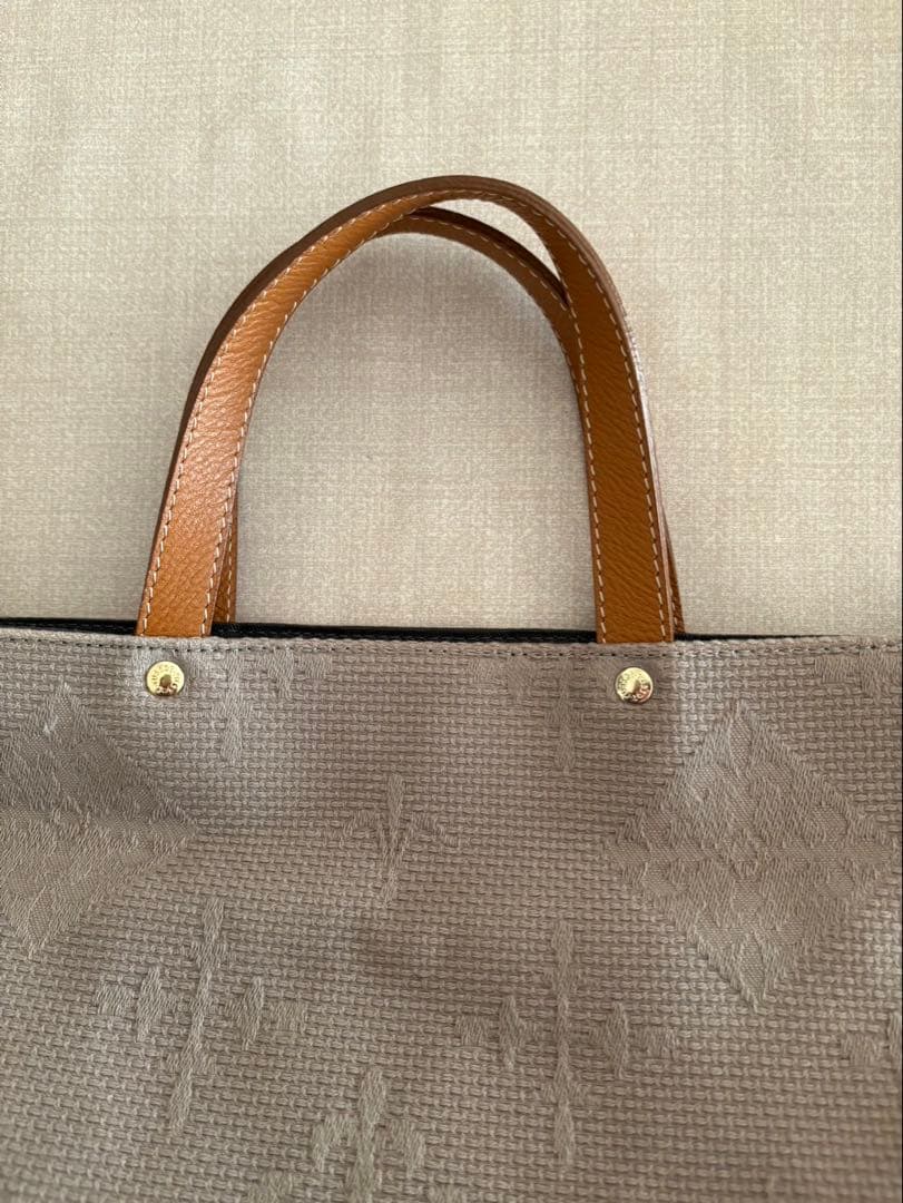 March【美品】ラシット 刺し子ジャガード 2WAYショルダーバッグ