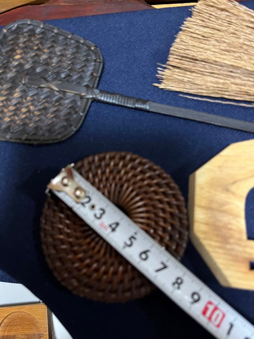 煎茶道具 瓶床 茶箒 炉扇 銚座 瓶敷き