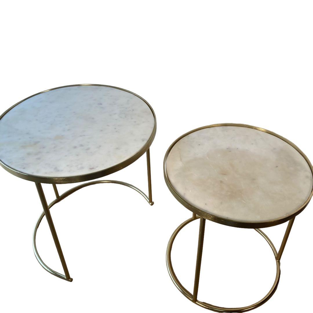 ZARA HOME⭐︎大理石 サイドテーブル ZARA HOMEリアル大理石ネスト