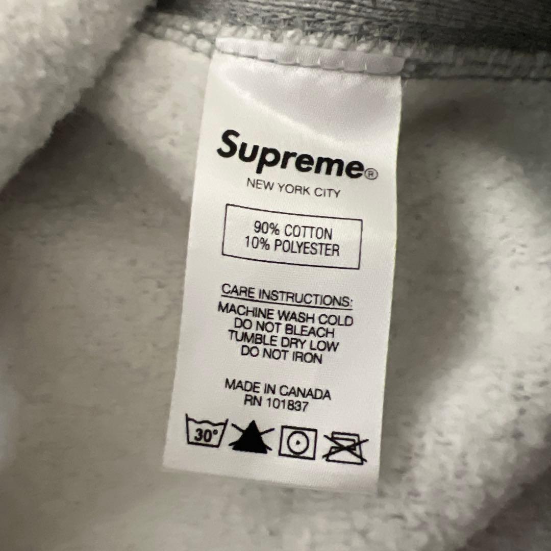 Supreme グレー パーカー Small