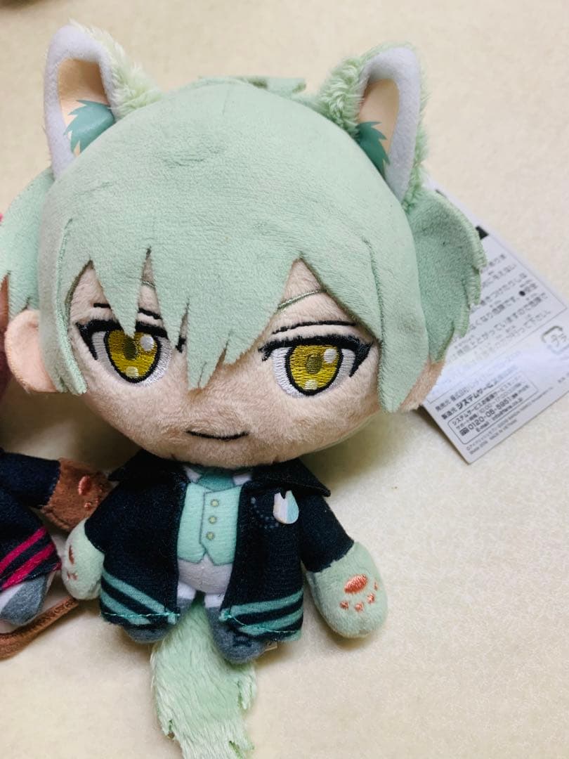 亥清悠 狗丸トウマ ぬいぐるみバッジ アイドリッシュセブン ナンジャタウン