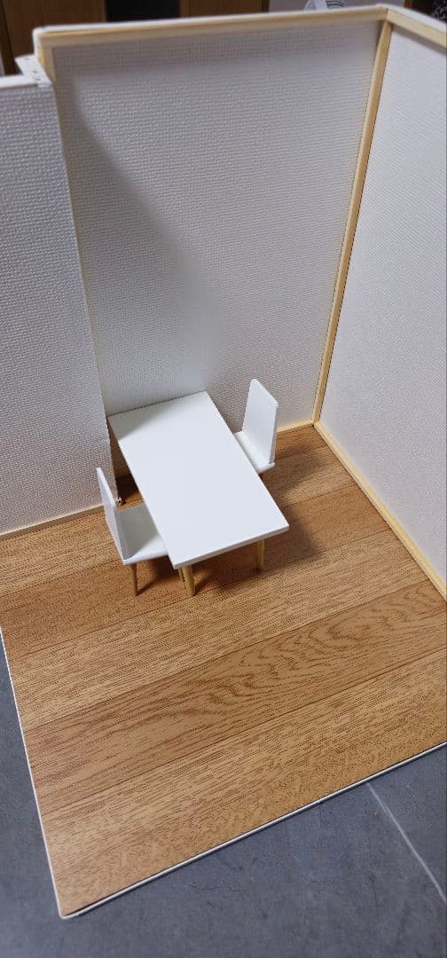 ドールハウス撮影背景ボード プールハウス＆パティオケーキカフェ追加