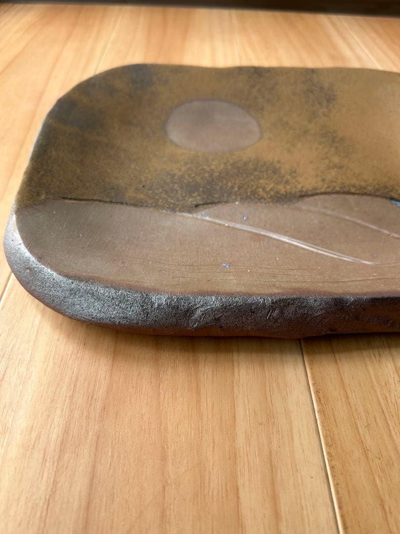 備前 吉本 正 四方皿（飾り皿）