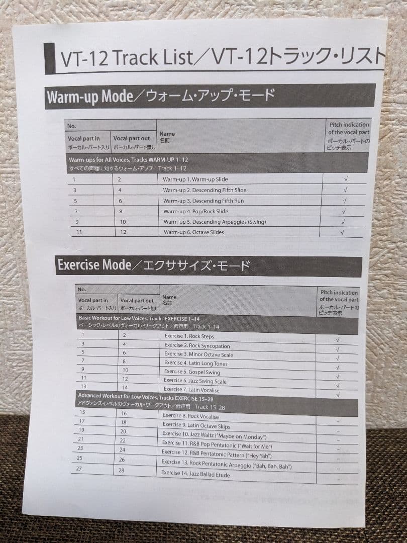☆値下げしました!【Roland】VOCAL TRAINER VT-12