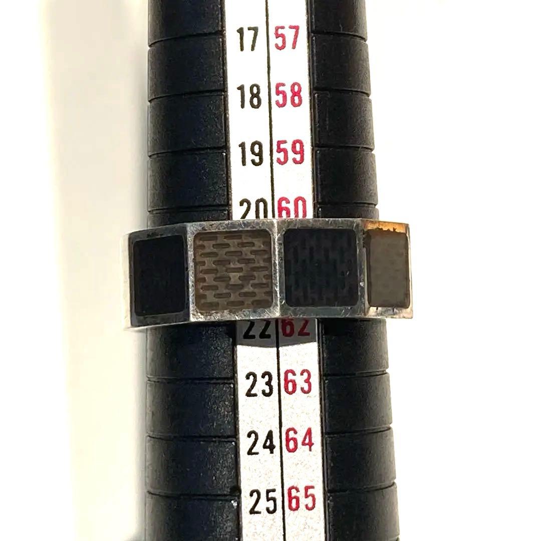 s1984 ルイヴィトン 925刻印 リング 六角形 22号
