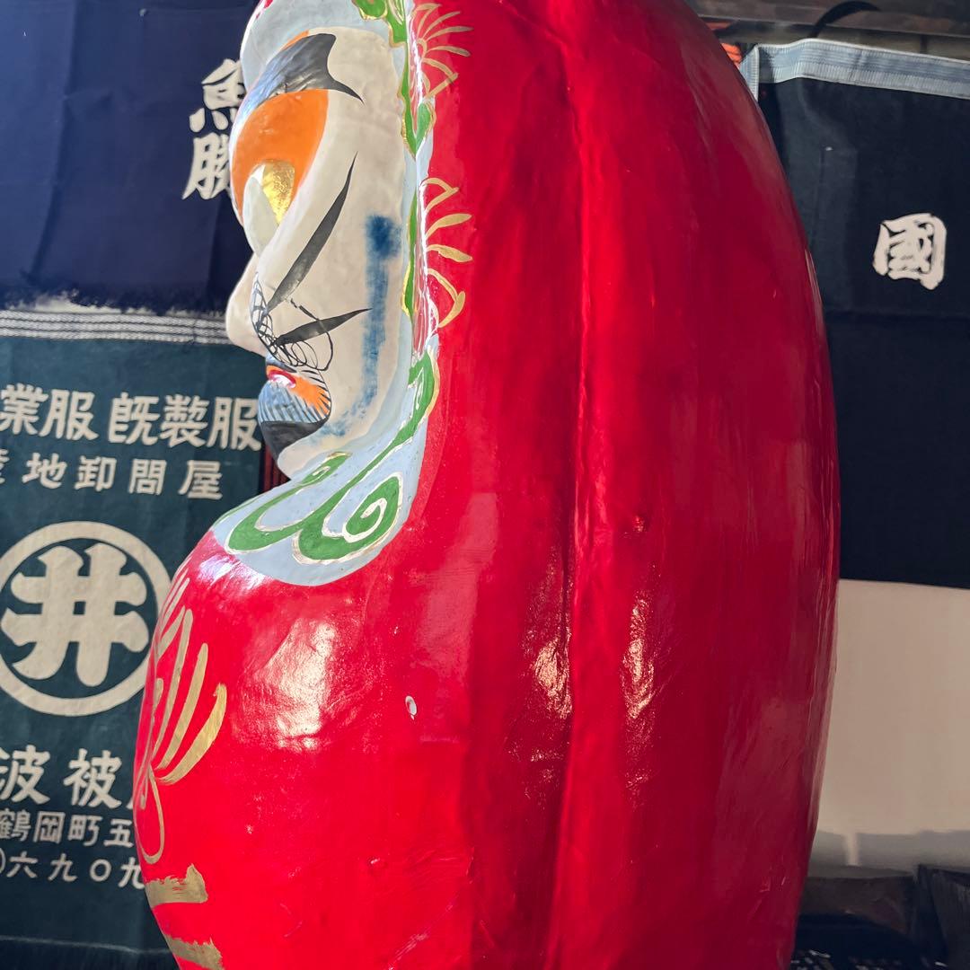 福島だるま 未使用品 縁起物 超特大サイズ 高さ約60cm