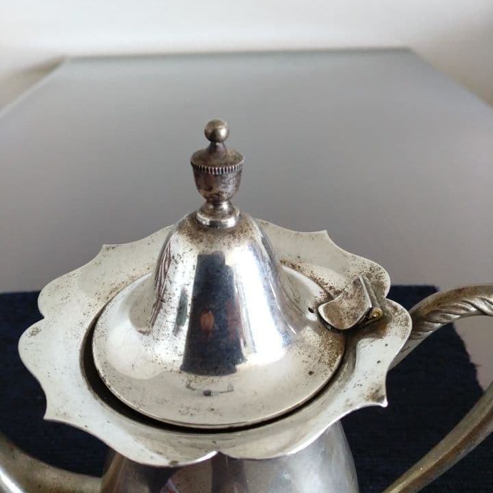 脚付きティーポット＆シュガーポットセット ビンテージ品 バラの