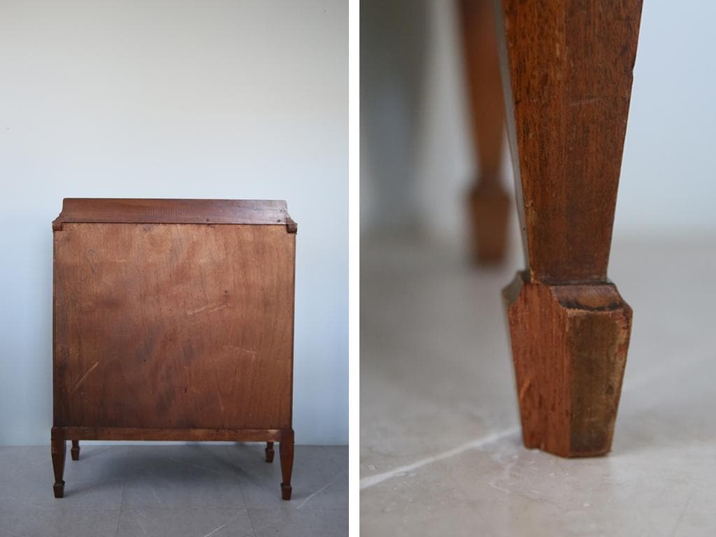 英国アンティーク木製ミュージックキャビネット/レコード収納/チェスト