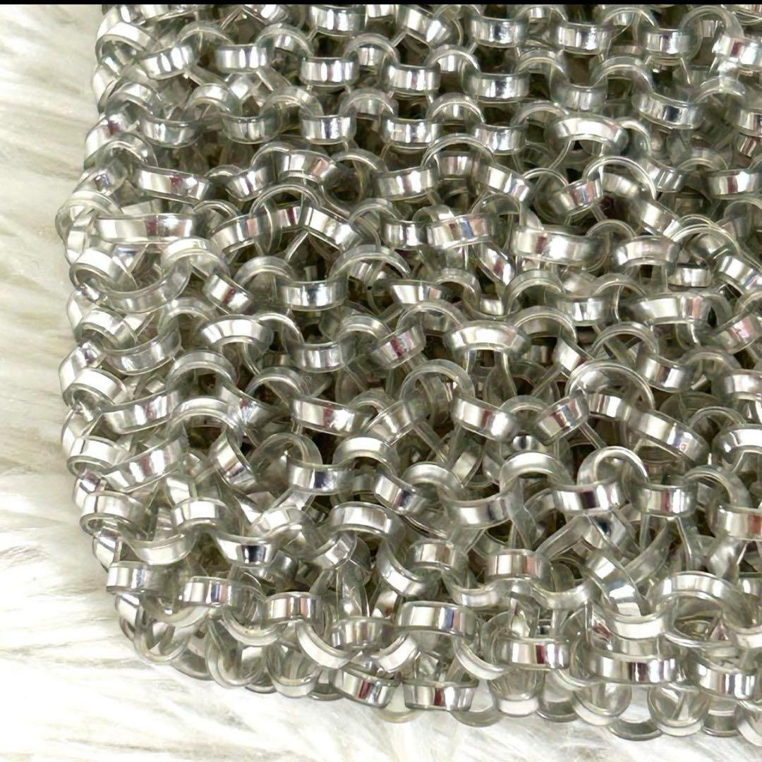 【極美品】ANTEPRIMA　アンテプリマ　ワイヤーバッグ　シルバー リボン