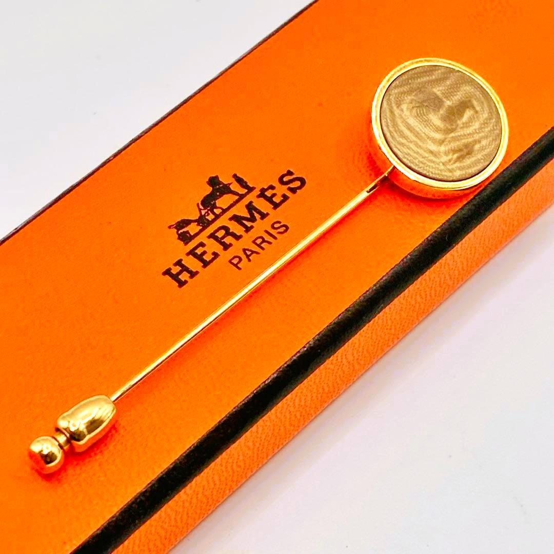 極美品】HERMES エルメス コロゾ ピンブローチ 馬 ゴールド 箱付き