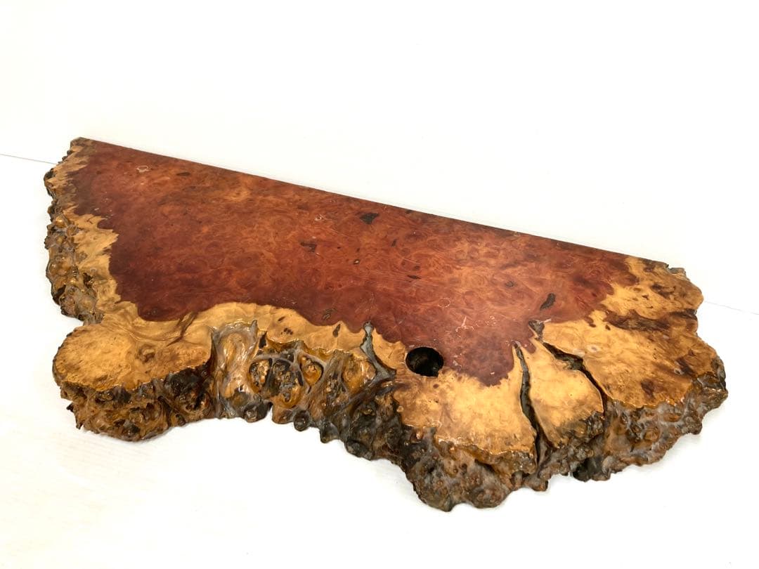 花梨玉杢葡萄杢天然木花台飾り台盆栽台置台厚さ3.5センチ