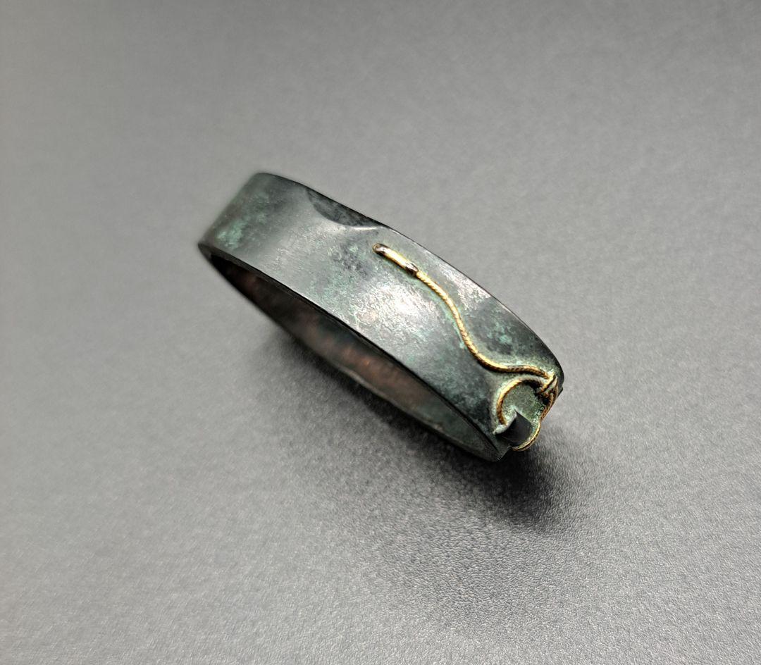 野鳥金象嵌柄頭縁頭揃い 日本刀 刀 刀装具 時代物 真剣 居合い 刀剣美術 侍