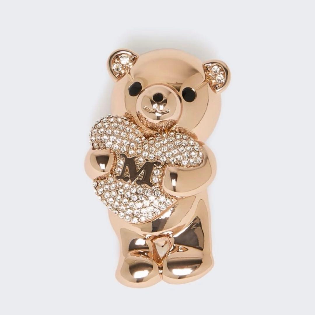 MaxMara テディベア ハート ブローチ - メルカリ