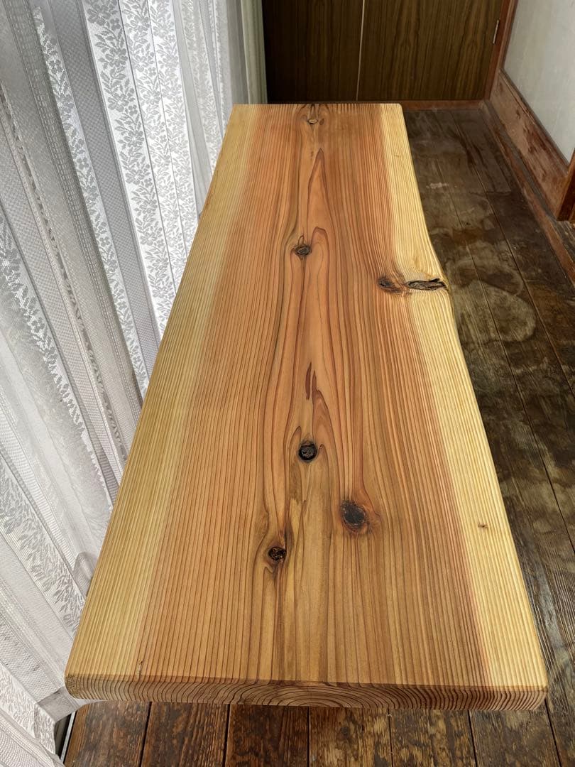 杉　ローテーブル　無垢材　一枚板　テーブル　ダイニングテーブル　机