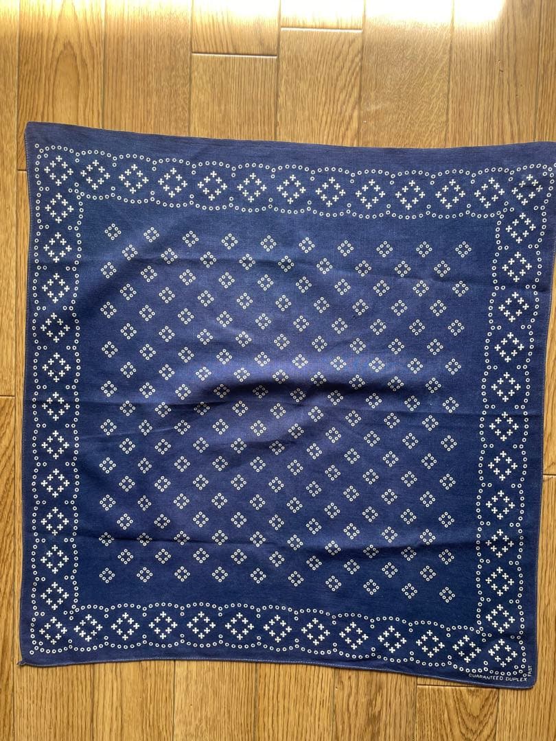 希少　2枚セット　GUARANTEED DUPLEX ネイビー バンダナ　ドット