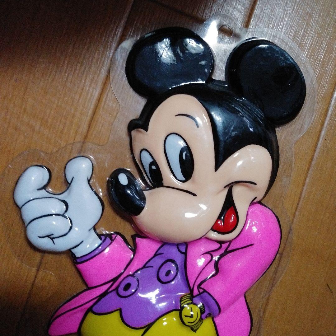 Disney ミッキーマウス 壁掛け プラスチック 昭和レトロ - メルカリ