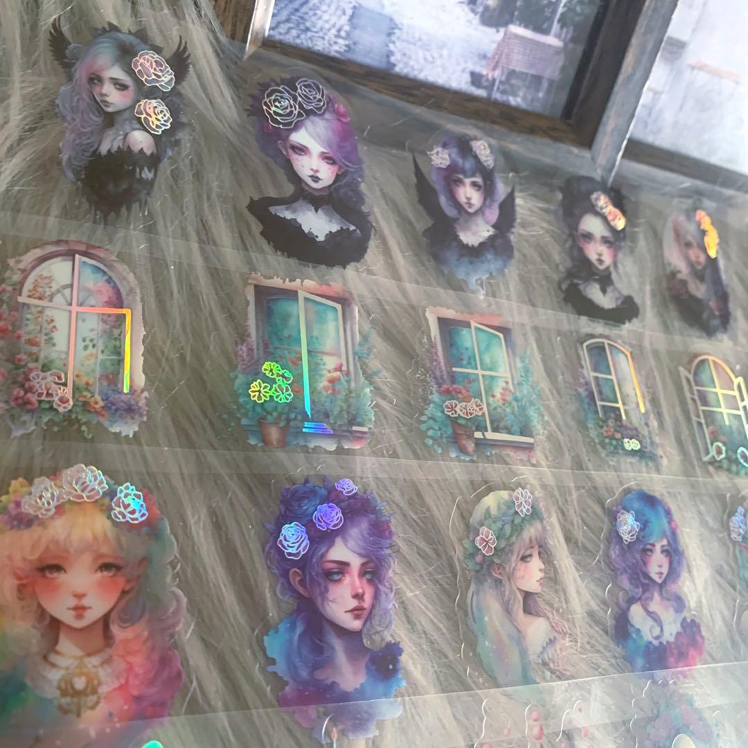 数量僅か▶︎neneさまフローラルプリンセス箔押しPETロールシール