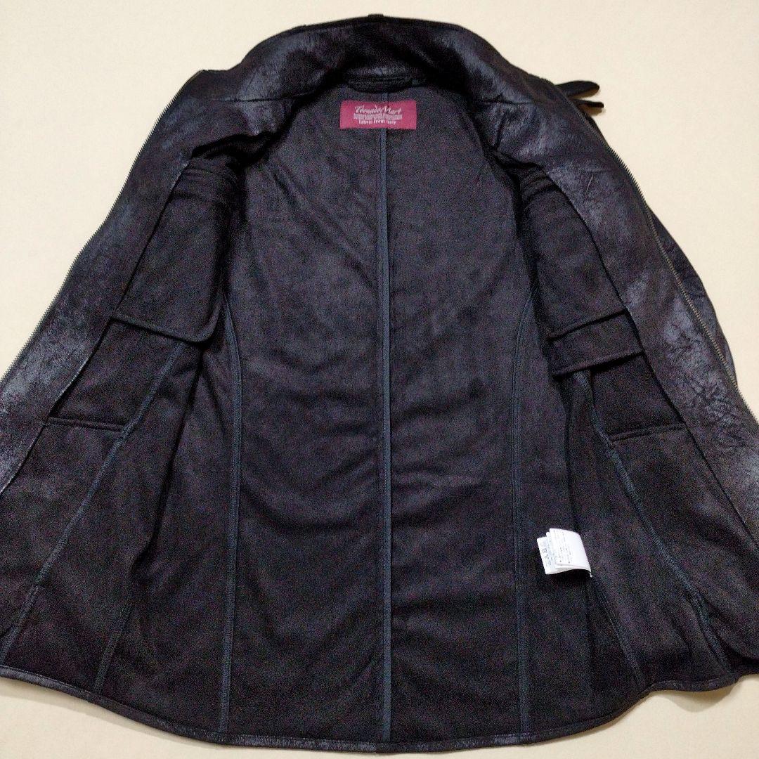 トルネードマート マイクロフェイクスエードライダースジャケット ムラ