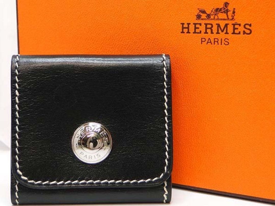 エルメス メモ・アラジフ ポストイットケース レザー 付箋ケース