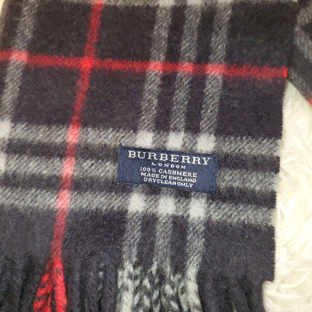 ⭐英国製極美⭐BURBERRY LONDON カシミヤ マフラー ノバチェック
