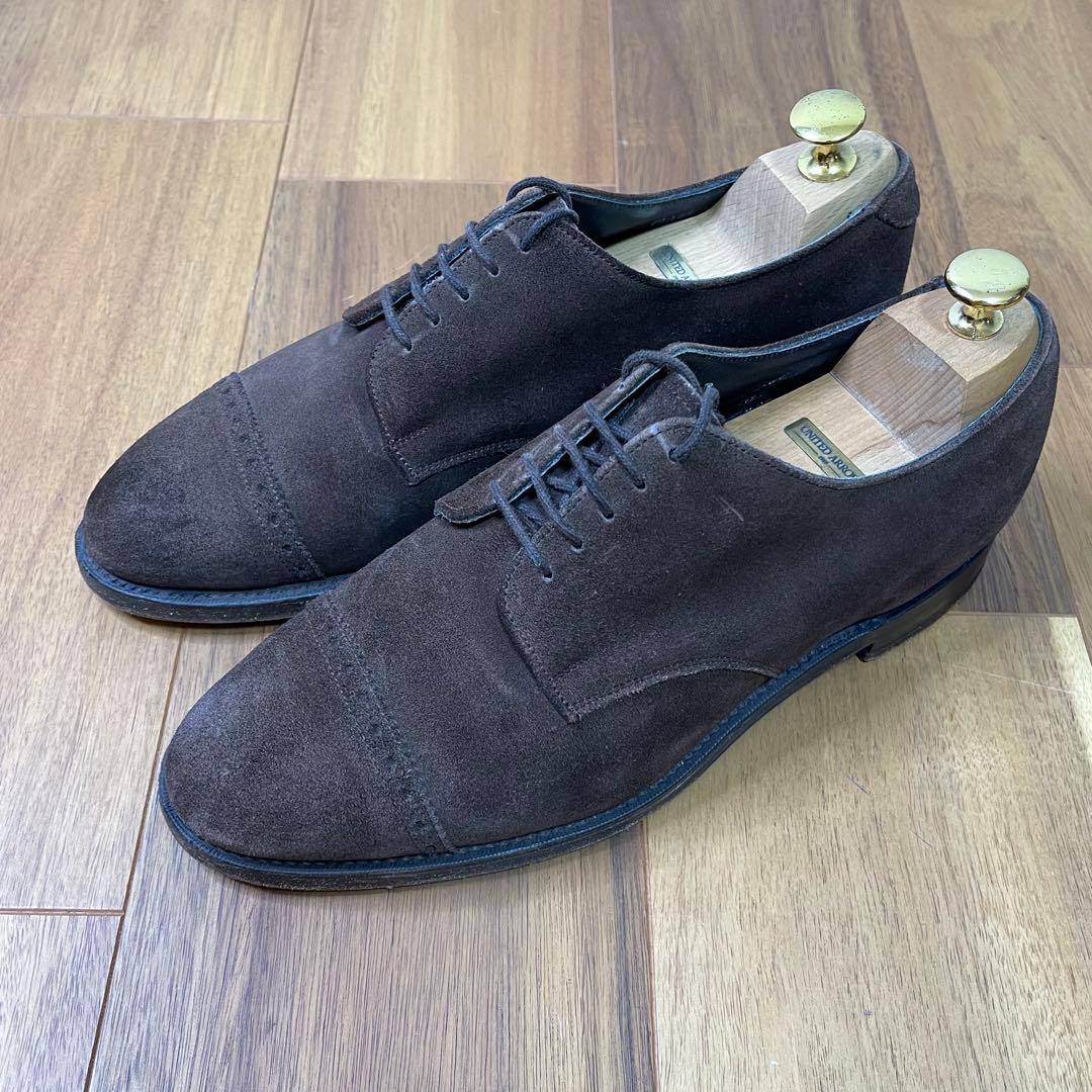 JOSERH CHEANEY ＆SONS ダークブラウン スエード　ブローグ