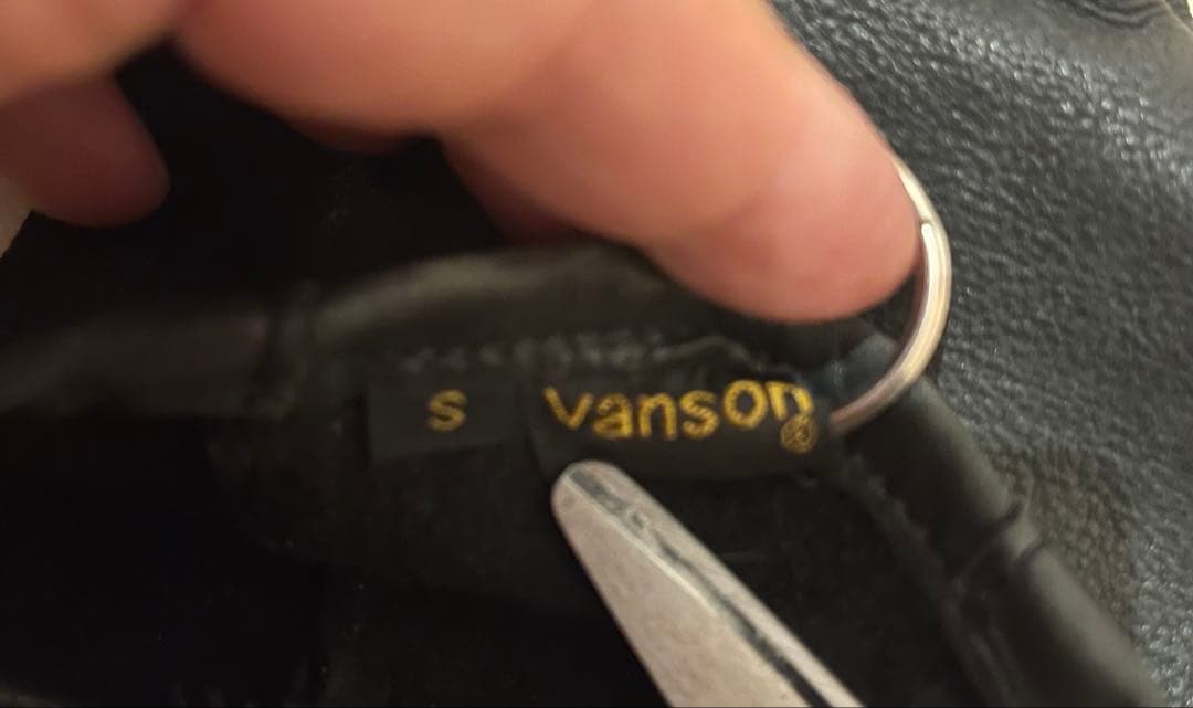 廃盤レア VANSON レザー グローブ S 骨