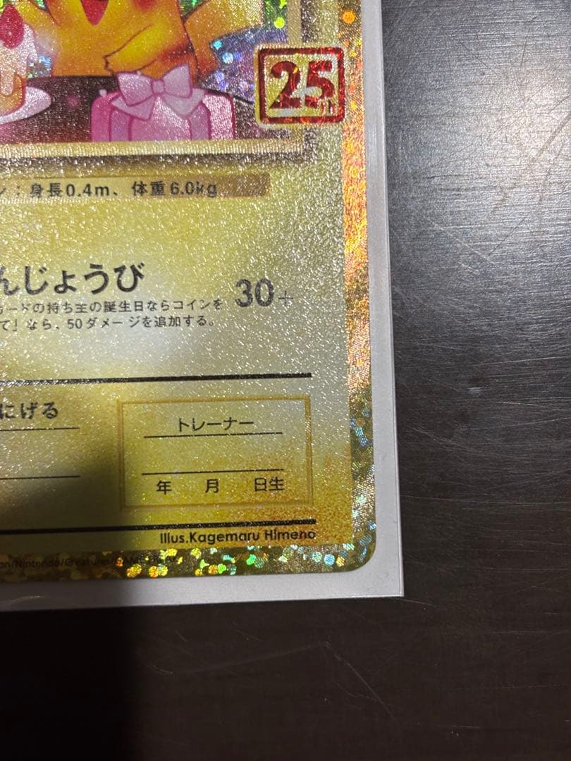 お誕生日ピカチュウ 25th