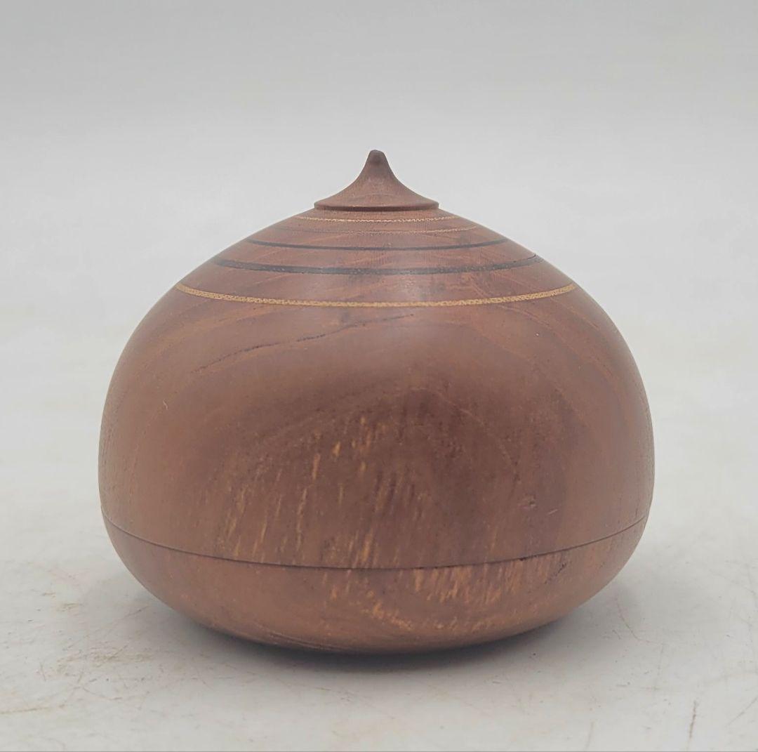 福田芳朗紅梅宝珠香合堀内宗完箱書、花押共箱茶道具骨董品、美術品