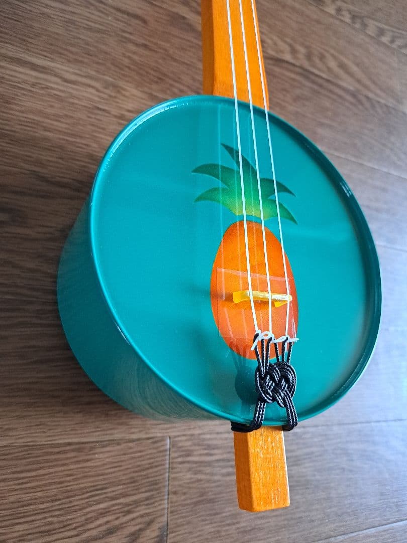 稀少】カンカラ三線 三線 エアーブラシアート パイナップル