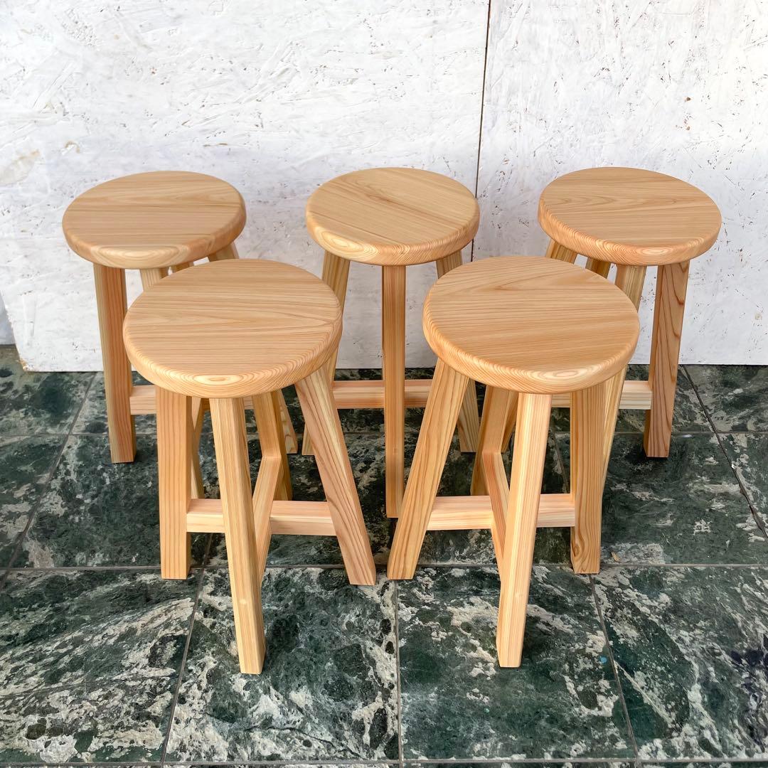 TORA様専用 国産ひのき 丸椅子 木製スツール