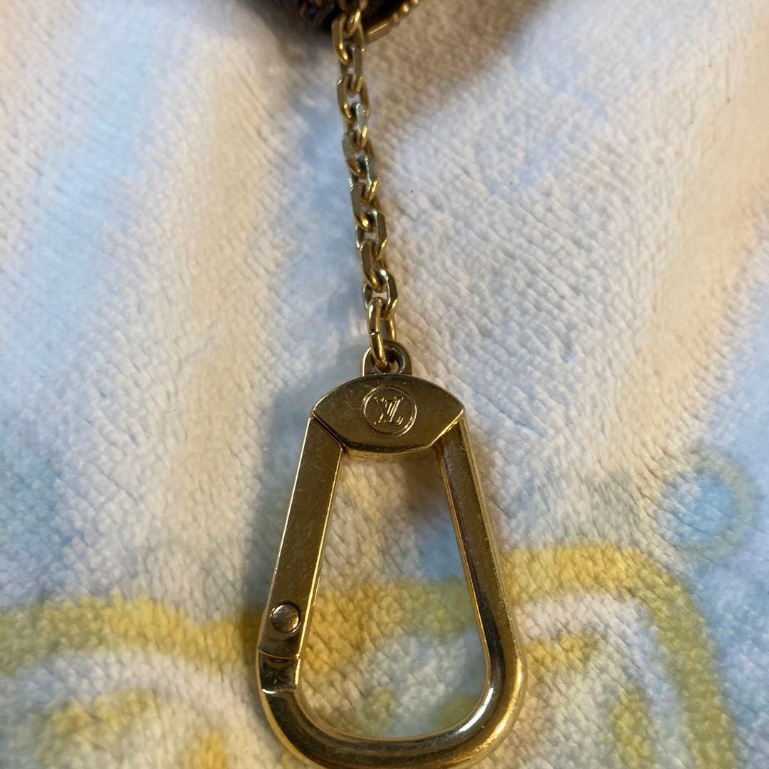 ルイヴィトン　ダミエ　ポシェットクレ　カードケース　ケース　ブラウン系