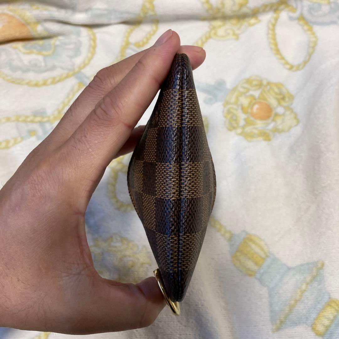 ルイヴィトン　ダミエ　ポシェットクレ　カードケース　ケース　ブラウン系