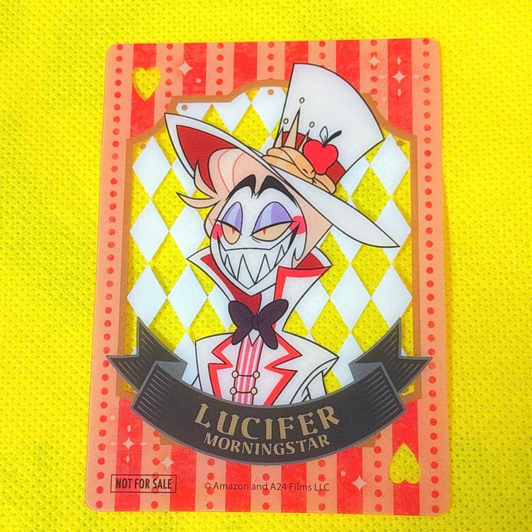 ハズビンホテル ポップアップ 特典クリアカード ルシファー - メルカリ