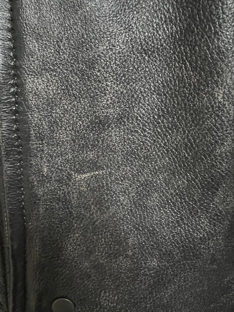 未使用 牛皮LMOODスモーカーカウハイドレザージャケット メンズ