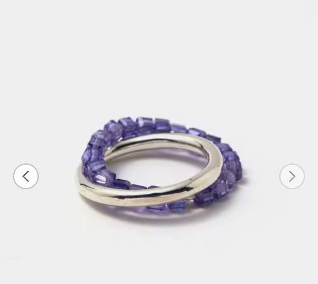 週末セール　新品　KOWGA×GAGAN Doubly アメジストリング