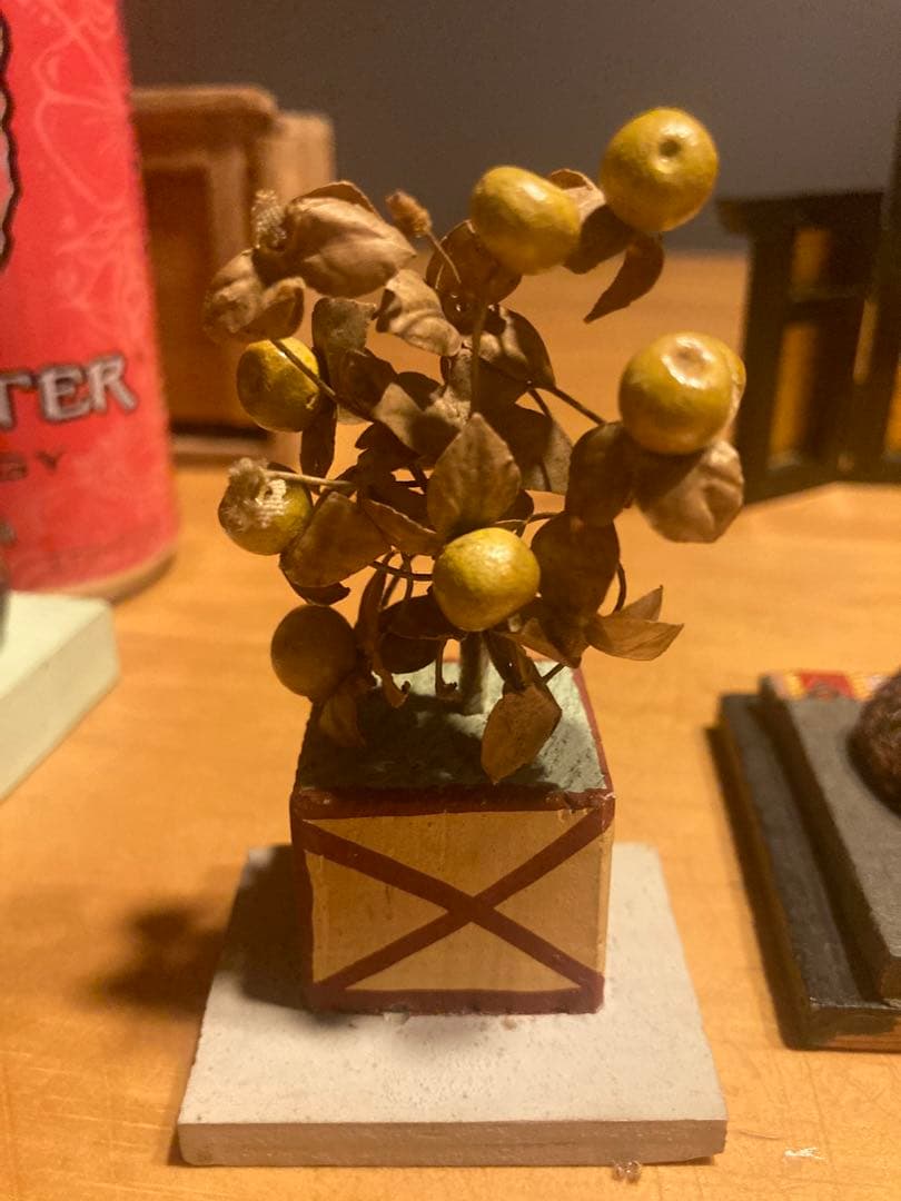 アンティーク小さい木目込み雛人形