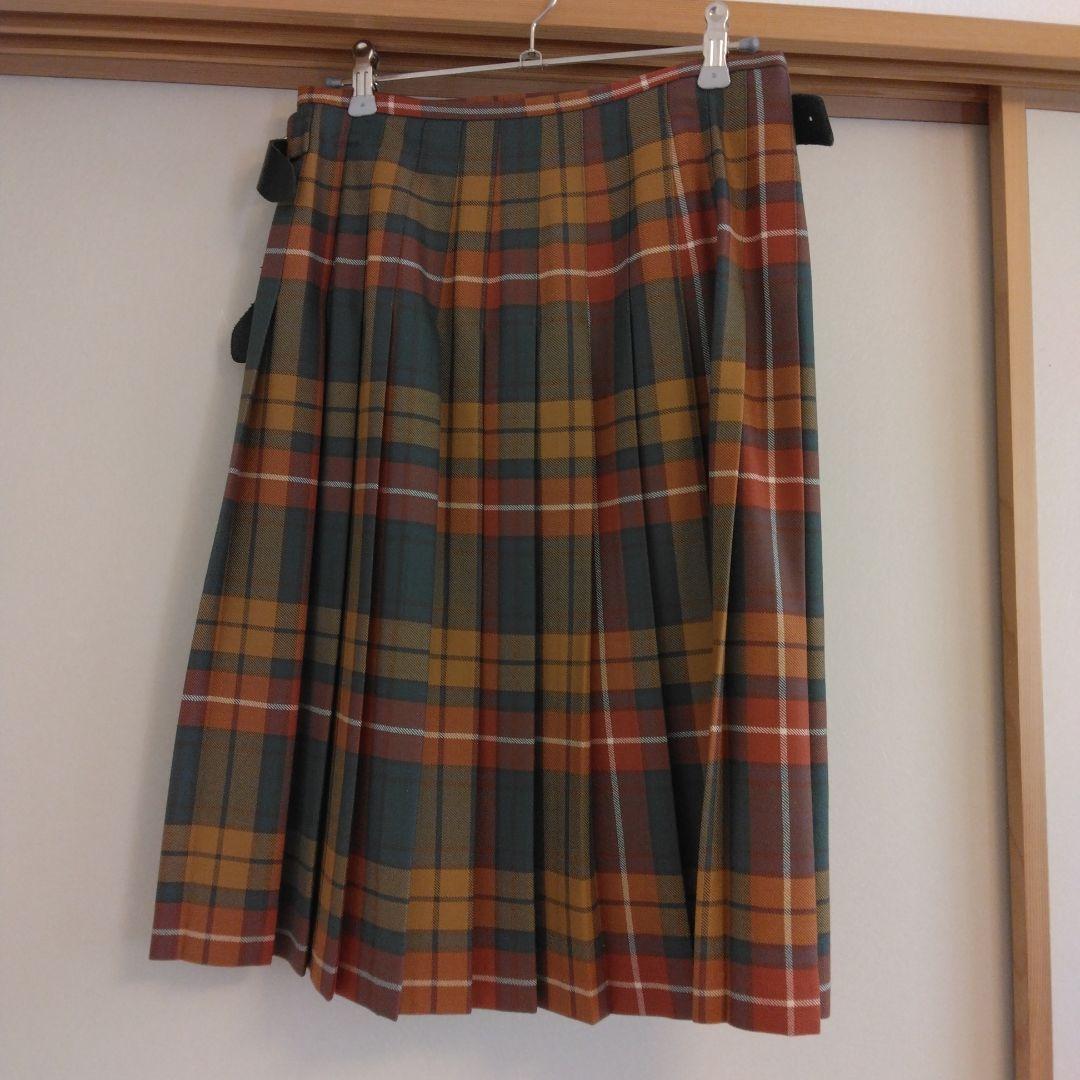 wool100%オニールオブタブリンスカート タータンチェック
