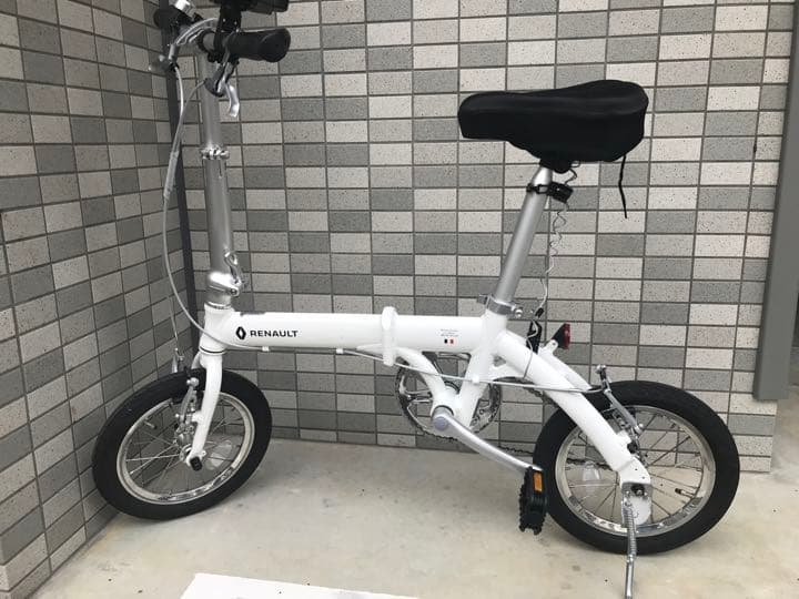 ルノー 14型 折りたたみ自転車 ライト8 AL140 8.5kg 購入 付属品付き