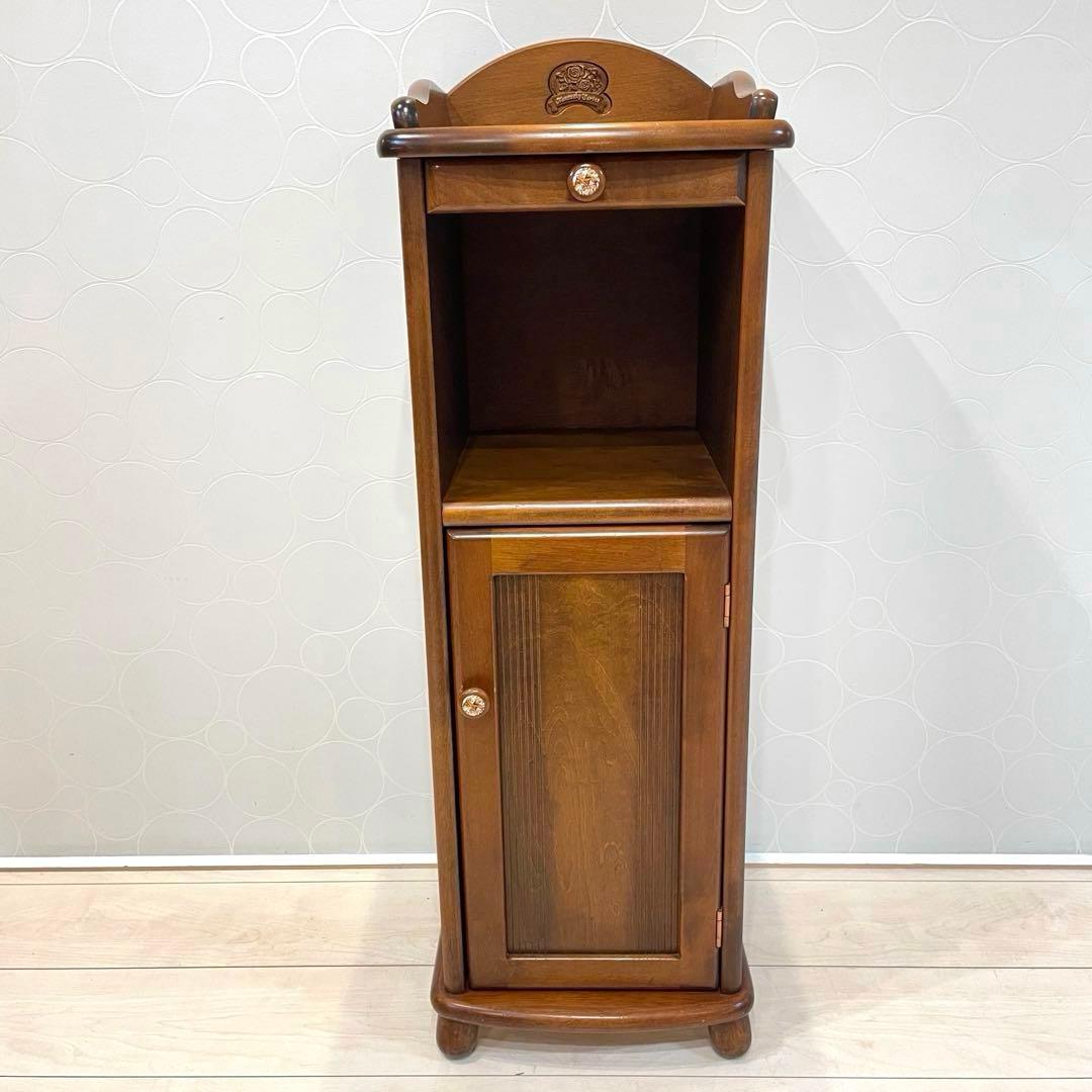アケボノ 曙工芸 木製電話台 キャビネット 昭和レトロ クラシック家具