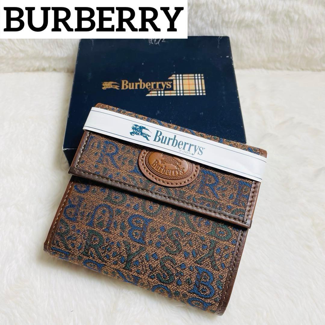 新品未使用 箱付 正規品 BURBERRY 折り財布がま口財布 ノバチェック