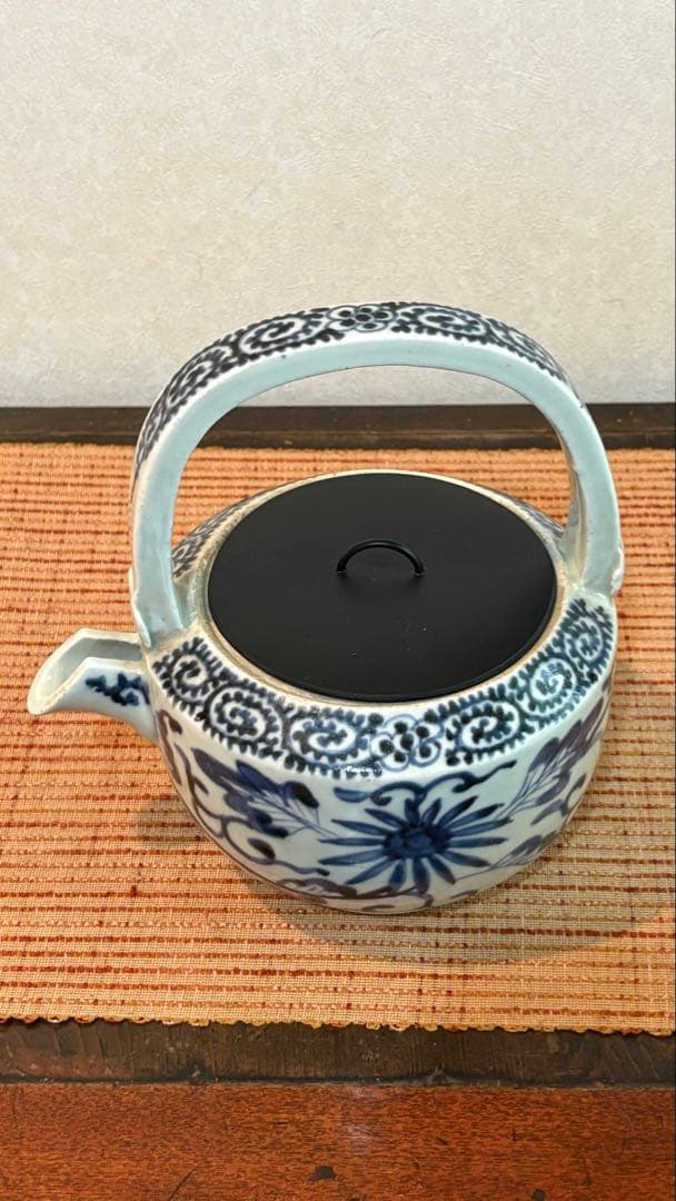 古民具 古伊万里 酒注 水柱 染付 蛸柄 5弁花 江戸時代 骨董 - メルカリ