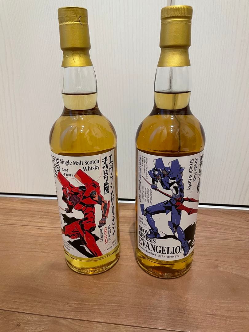 新世紀エヴァンゲリオン ウィスキーミュウ 弐号機 零号機2本セット