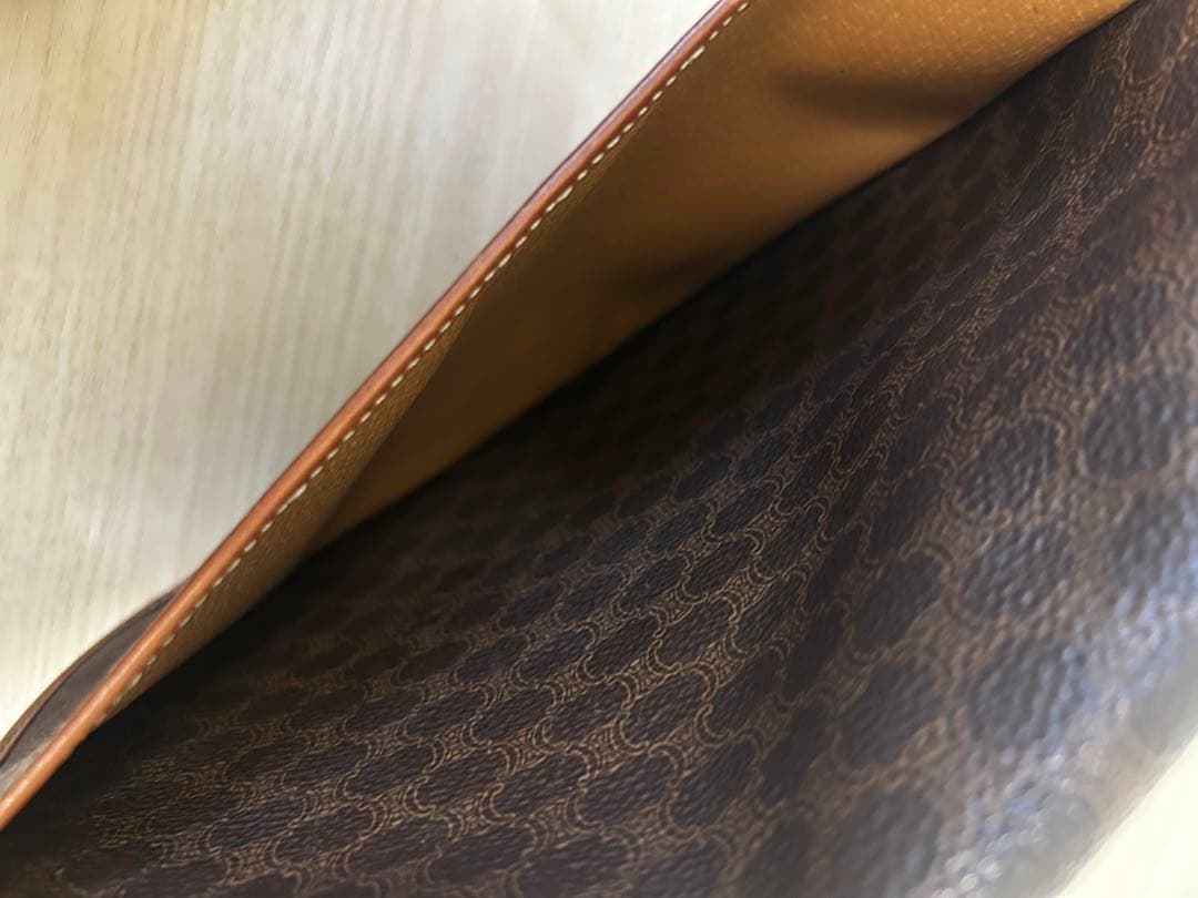 美品✨CELINE マカダム　セリーヌ ショルダーバッグ　茶/7