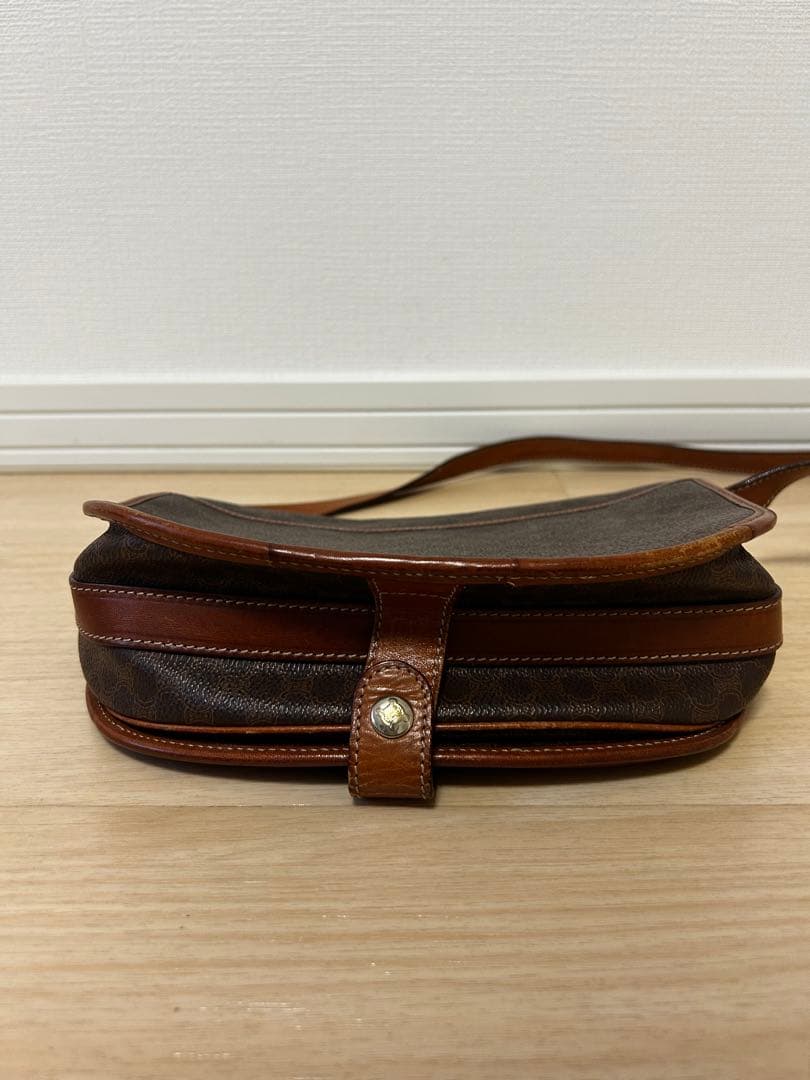美品✨CELINE マカダム　セリーヌ ショルダーバッグ　茶/7