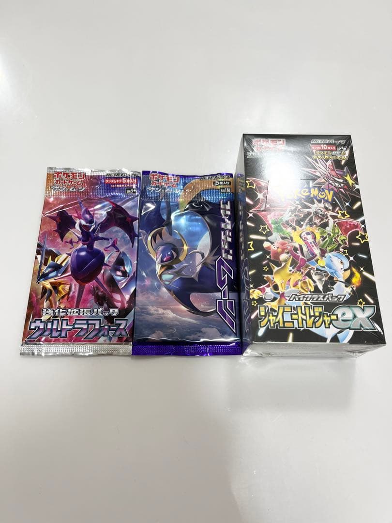 ポケモンカード未開封シャイニートレジャーexウルトラフォースコレクションムーン