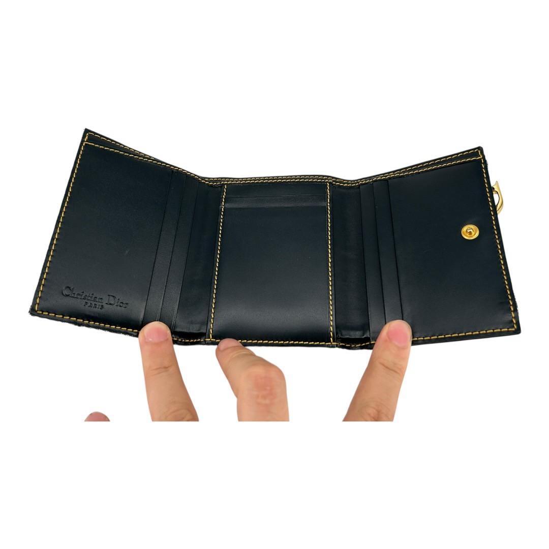 クリスチャンディオール Dior 折り財布 トロッター サドル オブリーク